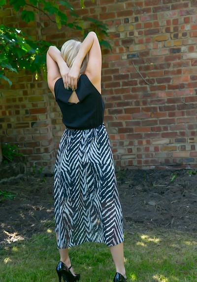 Jodie in Jodies Black Dress from Cosmid