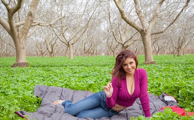Aubrey Chase in Aubreys Purple Sweater from Cosmid