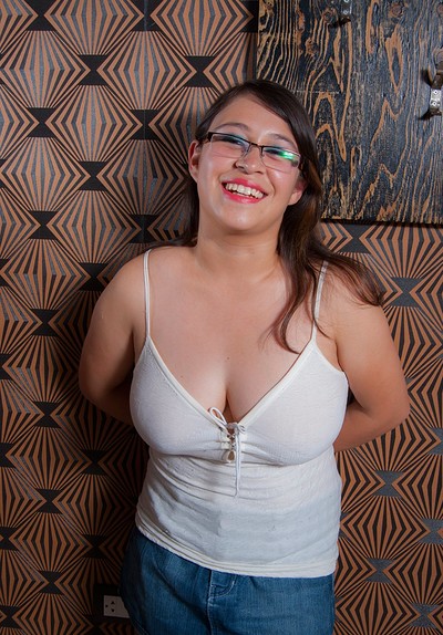 Andrea Beliz in Andreas Jean Skirt from Cosmid