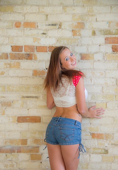 Alyse Carver in Alyse Against The Bricks from Cosmid