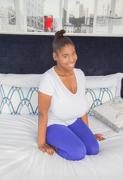 Quana Stevens in Quanas Yoga Pants from Cosmid