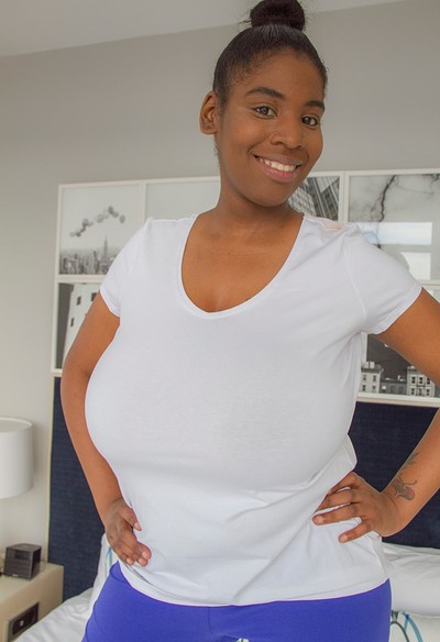 Quana Stevens in Quanas Yoga Pants from Cosmid