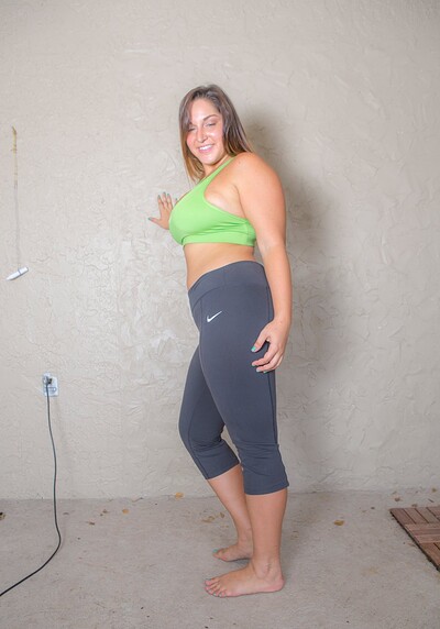 Adventurous and daring babe Allie Giovanni charming in Allie In Her Spandex