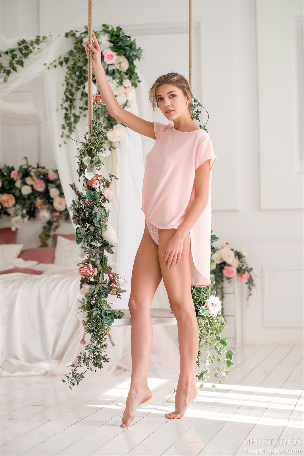 Kaitlin in MPL Studios set Sweet Somethings