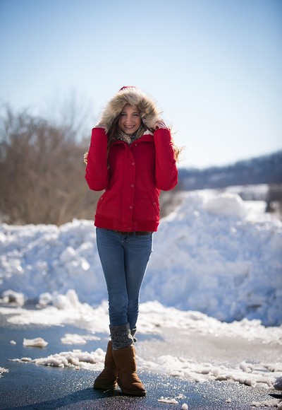 Melody Rose in Showing Off In The Snow from Teen Dreams