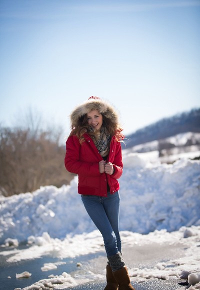 Melody Rose in Teen Dreams set Showing Off In The Snow