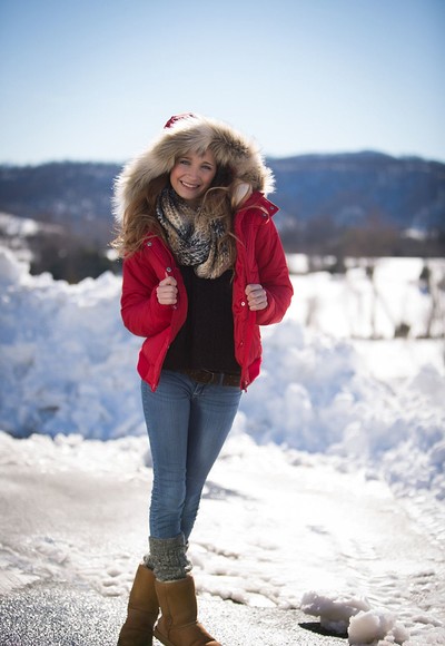 Melody Rose in Showing Off In The Snow from Teen Dreams