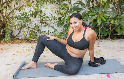 Cassie Taylor in Cassie Doing Some Yoga from Cosmid