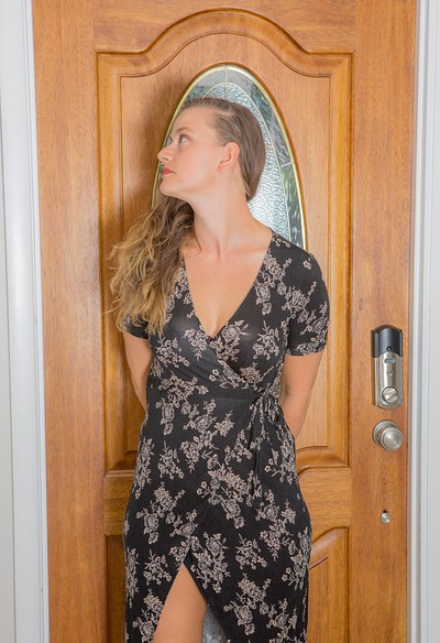 Lillie Varga in Lillie Takes Off Her Dress from Cosmid