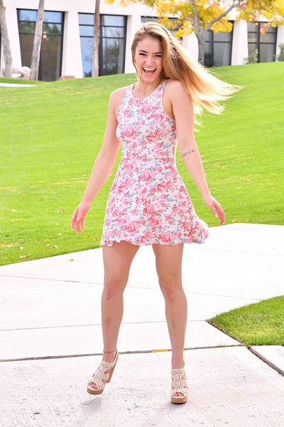 Kenzie in Pretty Pink Dress from Ftv Girls