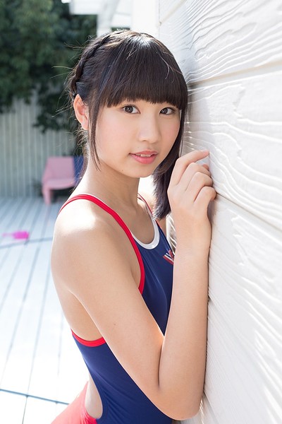 Kurumi Miyamaru in Pool Deck from All Gravure