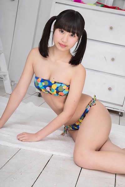 Kurumi Miyamaru in Teenie Bikini from All Gravure