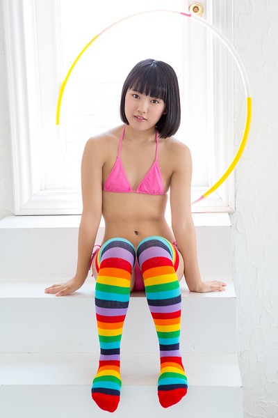 Anju Kouzuki in Rainbow Feet from All Gravure