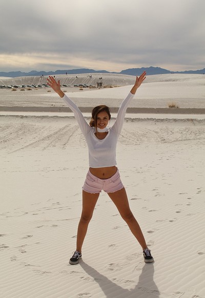 Alejandra Cobos in White Sands 1 from Zishy