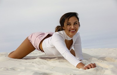 Alejandra Cobos in White Sands 1 from Zishy