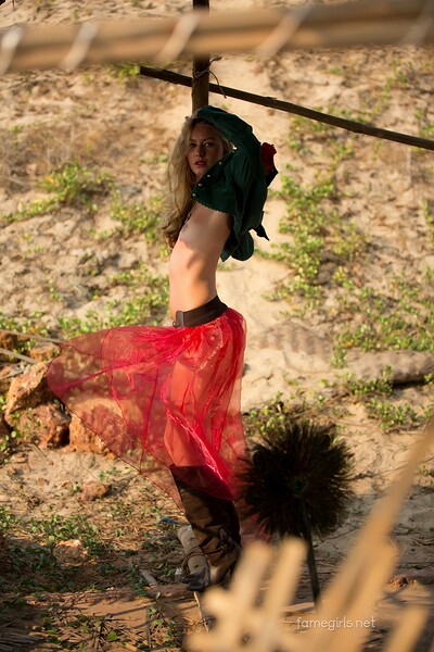 Ella in In Red from Fame Girls