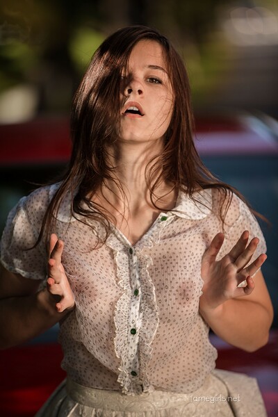 Audrey in Car Beauty from Fame Girls