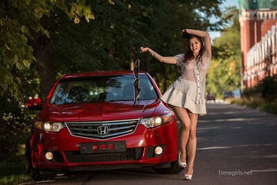 Audrey in Car Beauty from Fame Girls