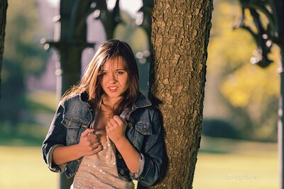 Audrey in Naughty In The Park from Fame Girls