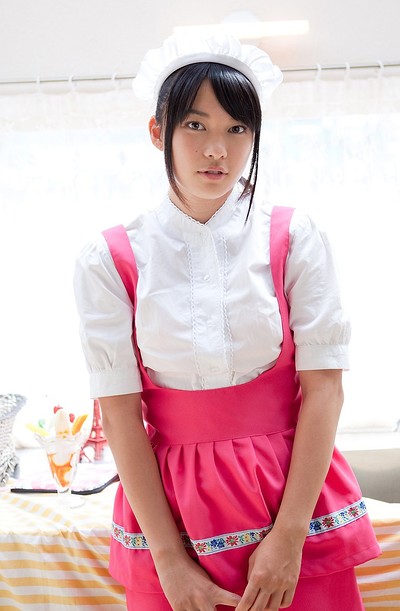 Tomoe Yamanaka in Pink Princess Maid Service 1 from All Gravure