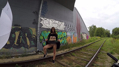 Sanija in Graffiti Wall from Domingo View