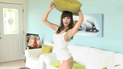 Adorable and playful vixen Shiori Kaneko bares her gorgeous body in Happy Smile Scene 1
