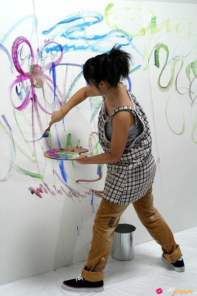Sayaka Isoyama in Atelier from All Gravure