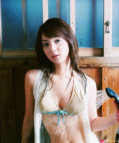 Nozomi Sasaki in White Cinderella from All Gravure