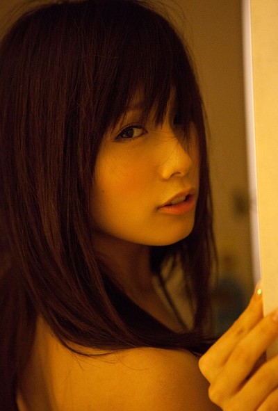 Minami Kojima in Amber Light from All Gravure
