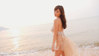 Blossoming young girl Anri Sugihara delightfully poses in Asia Love Scene 5