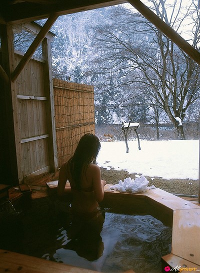 Nozomi Sasaki in Beautiful Snow Scenery in Akita from All Gravure