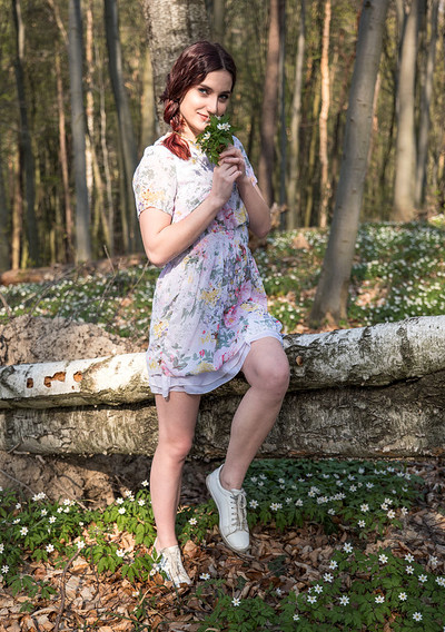 Gloria in Spring Flowers from Teen Porn Storage