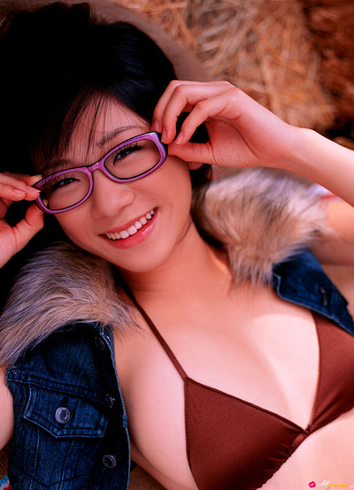 Ami Tokito in Lovely Glasses from All Gravure