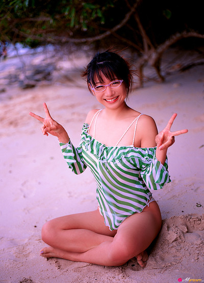 Ami Tokito in Lovely Glasses from All Gravure