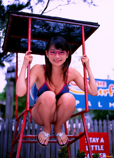 Ami Tokito in Lovely Glasses from All Gravure