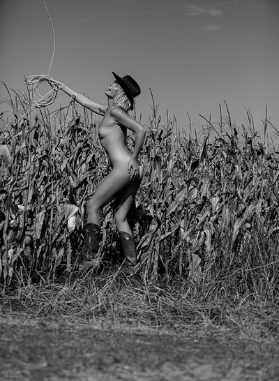 Anna Feller in Country Living from Playboy