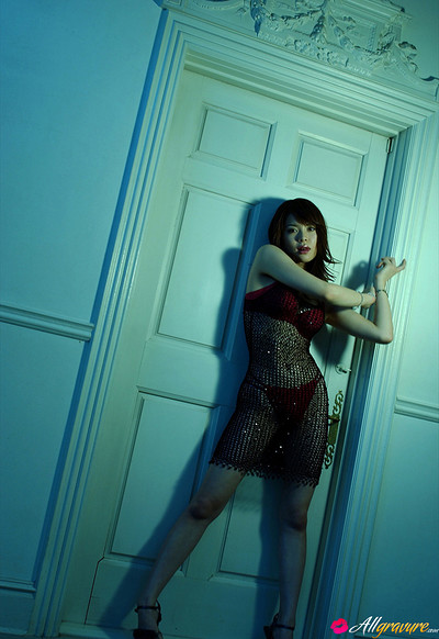 Maria Takagi in Fishnet from All Gravure