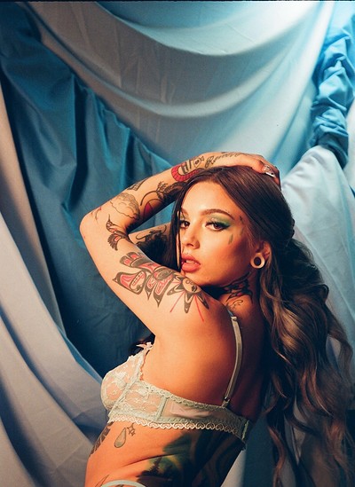 Taylor White in Shades of Blue from Playboy