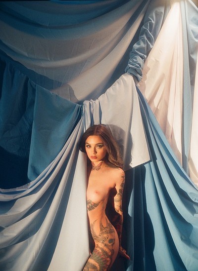 Taylor White in Shades of Blue from Playboy