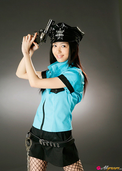 Aino Kishi in Police from All Gravure