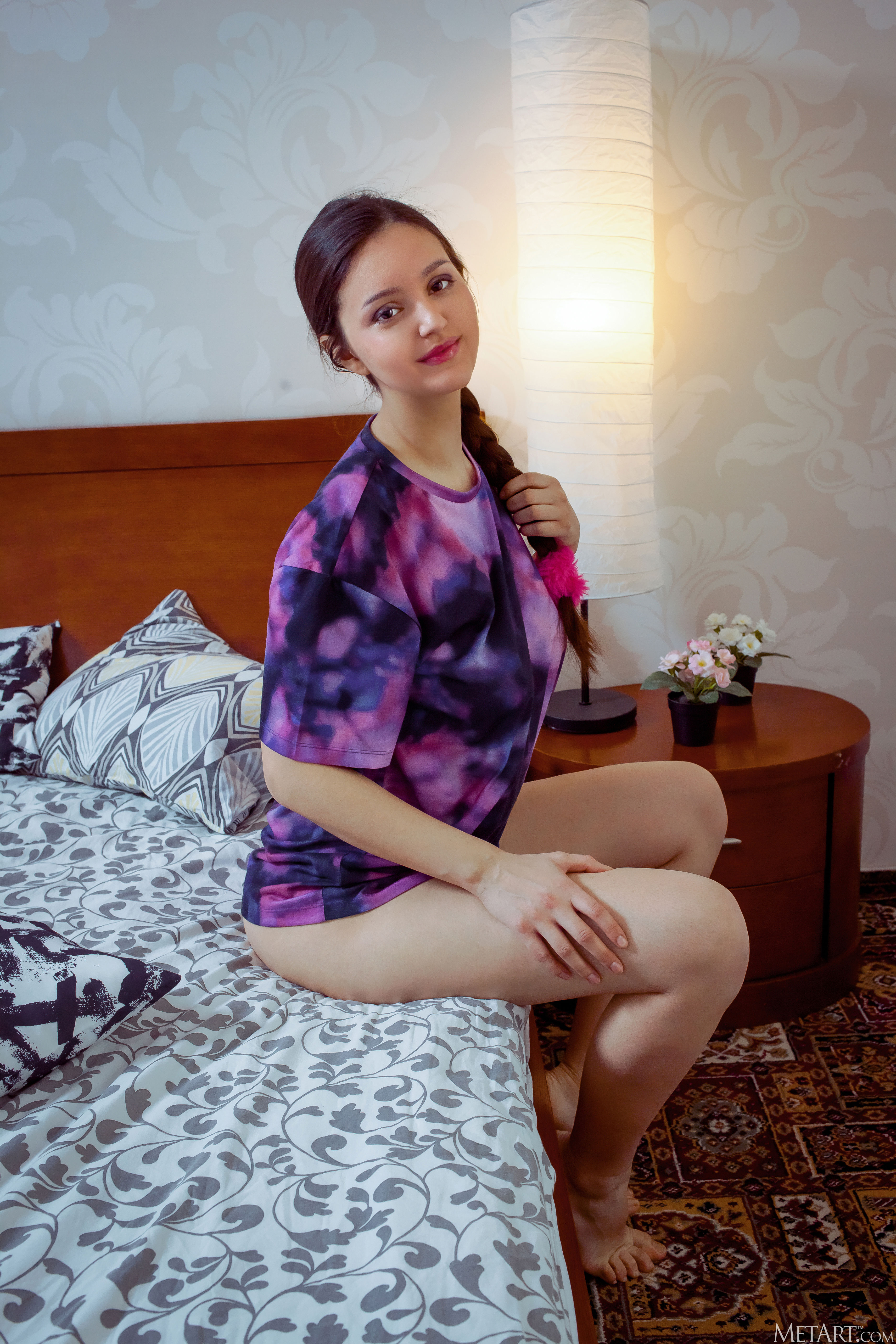 Adeline in Metart set Tie Dye