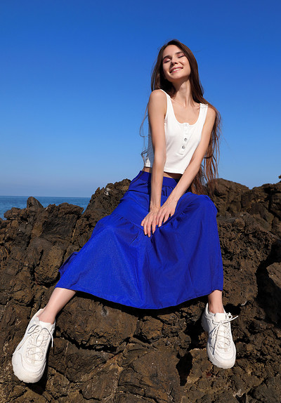 Leona Mia in MPL Studios set True Blue