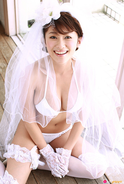 Mikie Hara in Wedding Gift from All Gravure