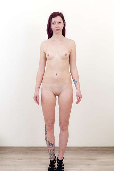 Bleika in Purple hair nude from Test Shoots