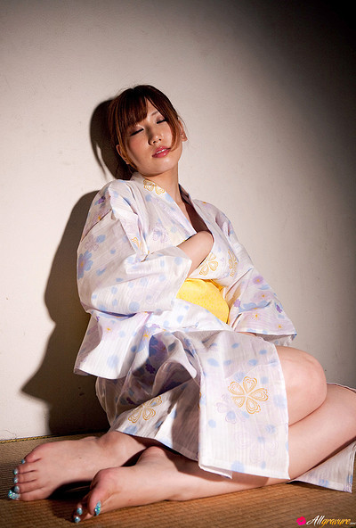 Ai Sayama in Kimono Tease from All Gravure