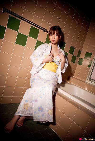 Ai Sayama in Kimono Tease from All Gravure