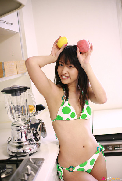 Sayaka Kato in Green Dots from All Gravure