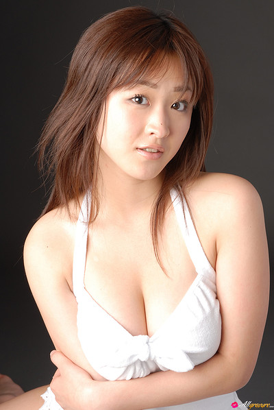 Risa Shimamoto in Cotton Cups from All Gravure
