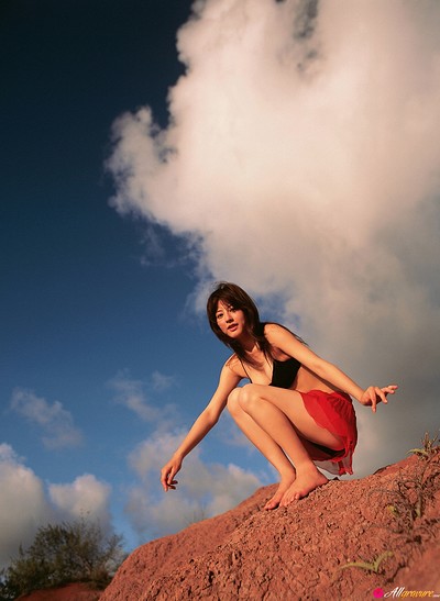 Yumi Sugimoto in Red Canyon from All Gravure