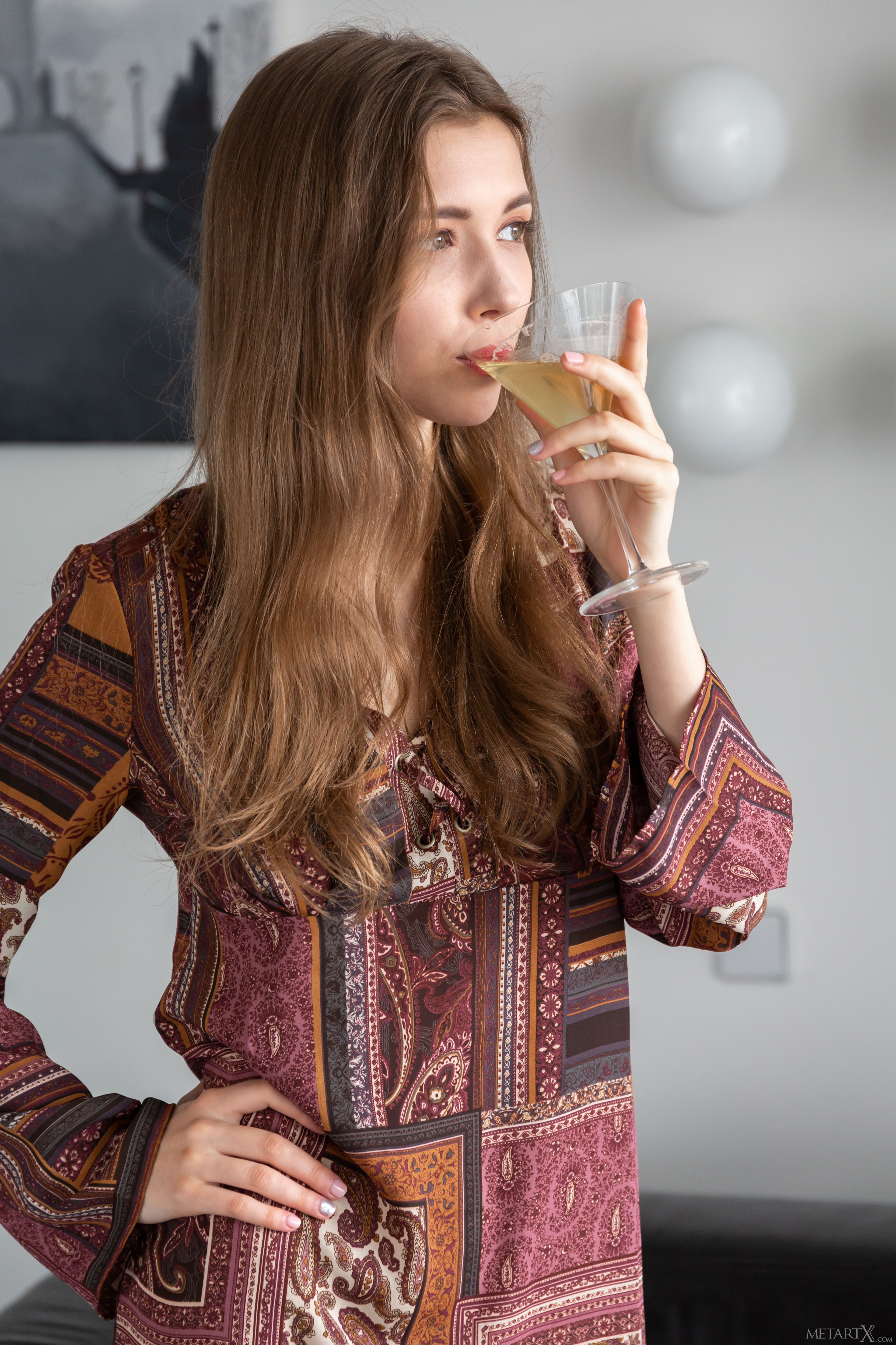 Mila Azul in Metart X set Martini